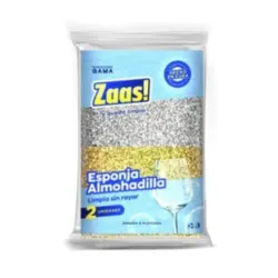 Esponja Oro y Plata Zass 2u