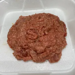 Masa de hamburguesa de Res