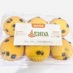 Muffins con chispas 6u