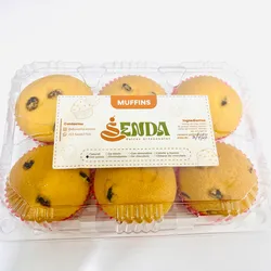Muffins con pasitas 6u