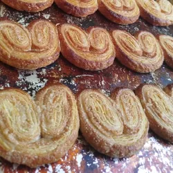 Palmeritas con canela y azúcar