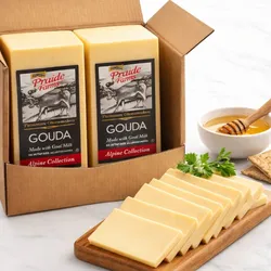 Queso Gouda en porciones