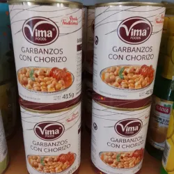 Garbanzo con Chorizo. Vima 415 gramos