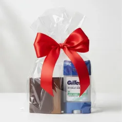 Billetera y desodorante gillette