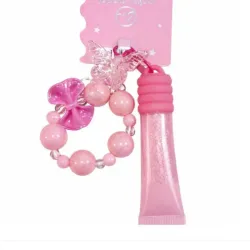 Brillo de labio con pulsera para niña