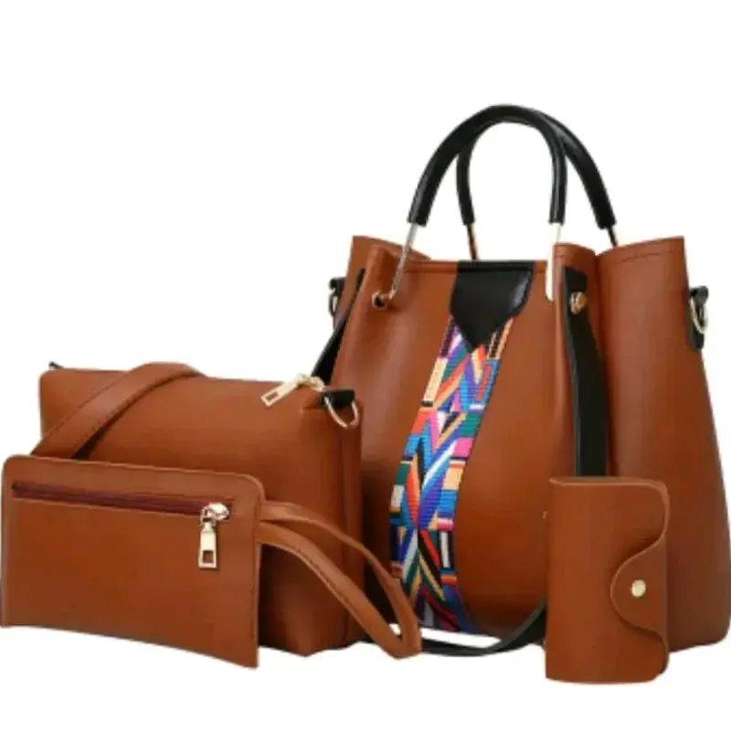 Cartera para mujer con 4 accesorios