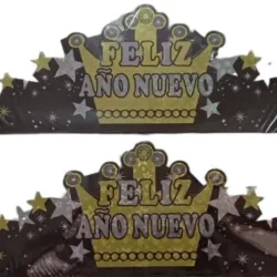 Corona de cartón Año Nuevo