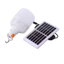 Lámpara de Foco con panel solar 60w