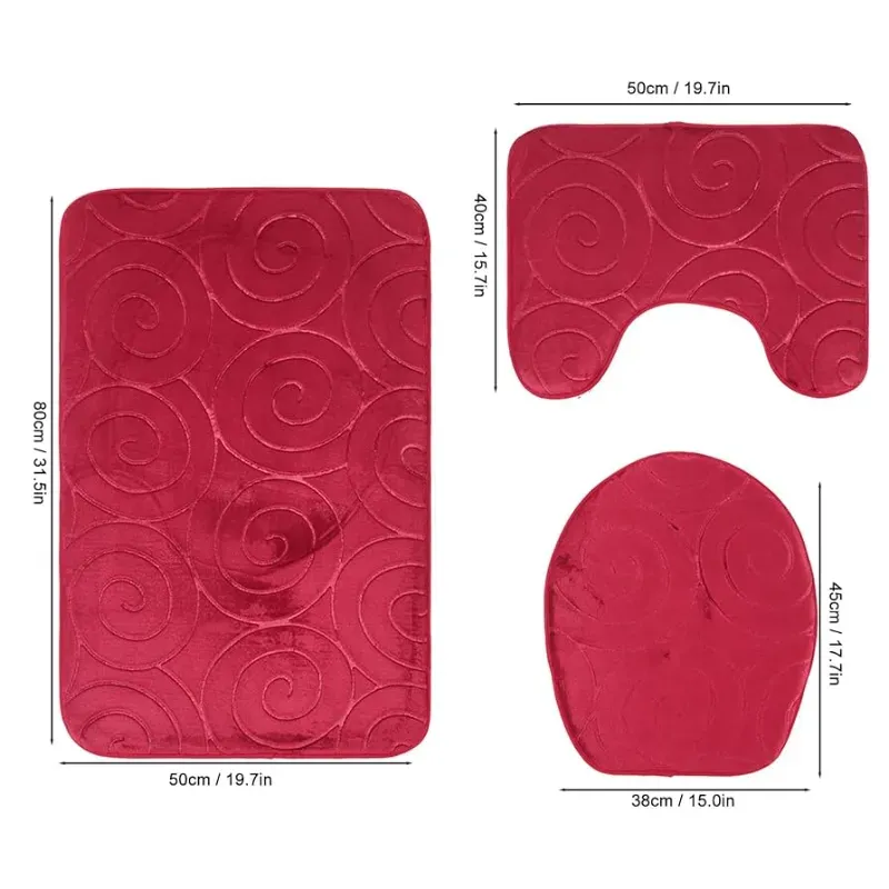 Set de tapete para baño