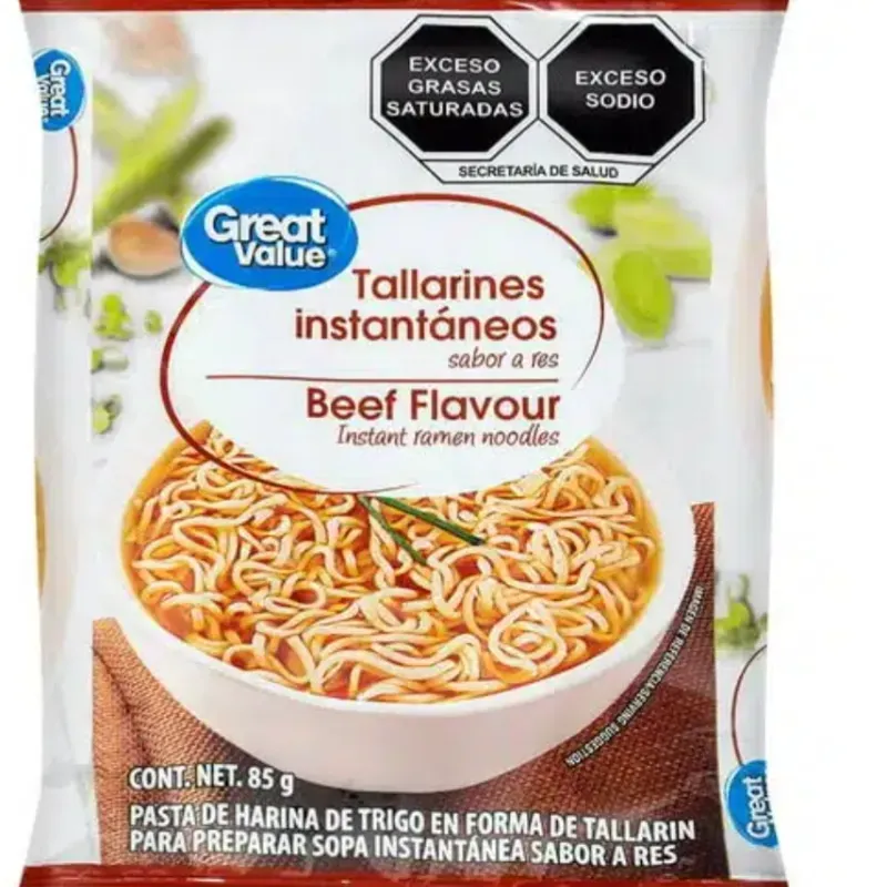 Sopa de fideos con sabor a Res 85g