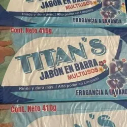 Jabón en barra Titan's 410gr