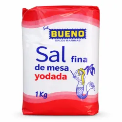 Sal Fina de Mesa Yodada 1kg