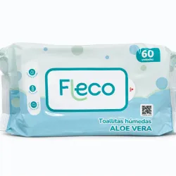 Toallitas Humedas con Aloe Vera FLECO 60u
