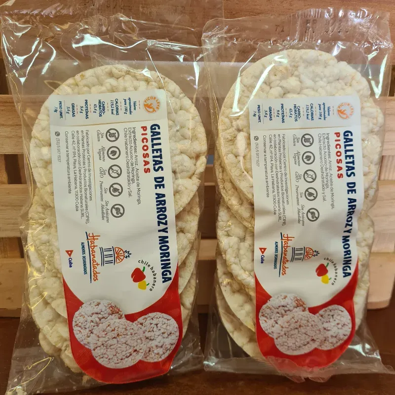 Galletas de Arroz y Moringa