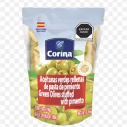 Aceitunas con pimiento corina 180g