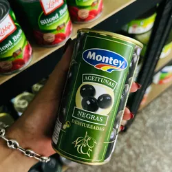 ACEITUNAS NEGRAS SIN HUESO MONTEY 400G
