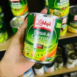 GUISANTES Y ZANAHORIAS EN LATA