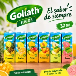 Jugo Goliath 32oz Varios Sabores