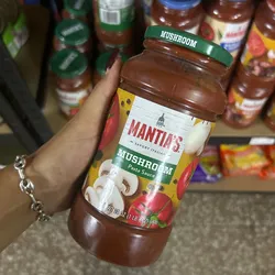 PASTA DE TOMATE CON CHAMPINONES MANTIA