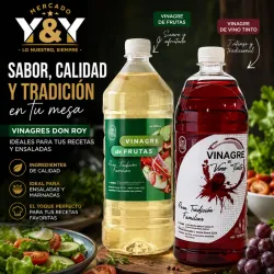 VINAGRE DE FRUTAS 1L - VINAGRE DE VINO TINTO 1L 