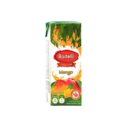 Cajita de jugo Badelli sabor mango 