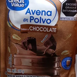 AVENA EN POLVO DE CHOCOLATE