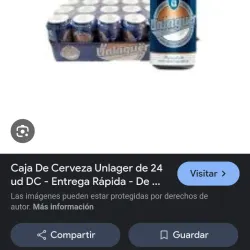 1/2 caja de cerveza 