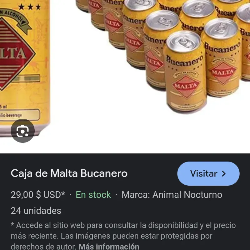 1/2 caja de. Malta 