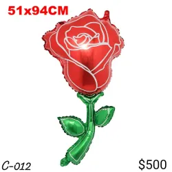 012 Rosa grande roja