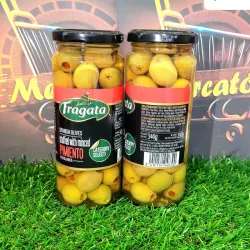 Aceitunas rellenas con pimientos. Fragata