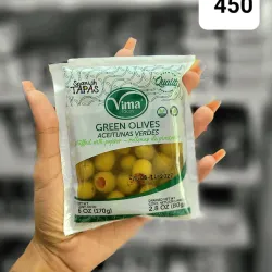 Aceitunas verdes rellenas de pimientos 