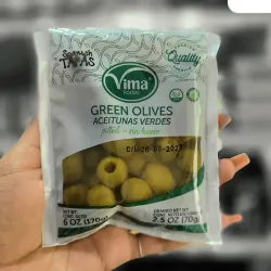 Aceitunas verdes sin hueso 