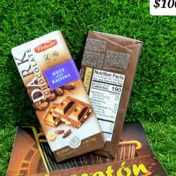 🍫Chocolate negro con pasas y frutos secos