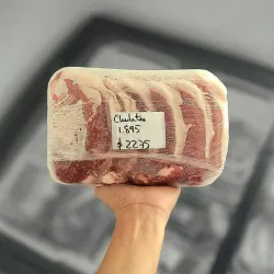 Chuletas de cerdo $1200 la libra
