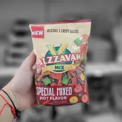 Crispy snacks con picante.NEW