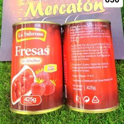 Fresas en almíbar🍓.LA SABROSA