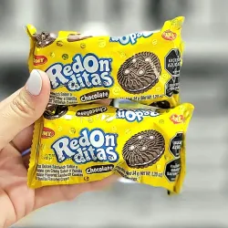 Galletas de chocolate rellenas de Vainilla. REDONDITAS 