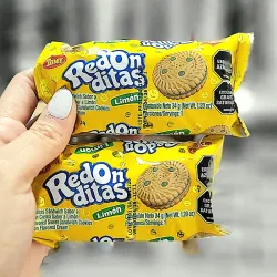 Galletas rellenas de crema de limón.REDONDITAS