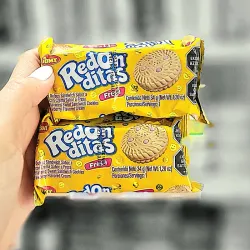Galletas rellenas de fresa 🍓.REDONDITAS