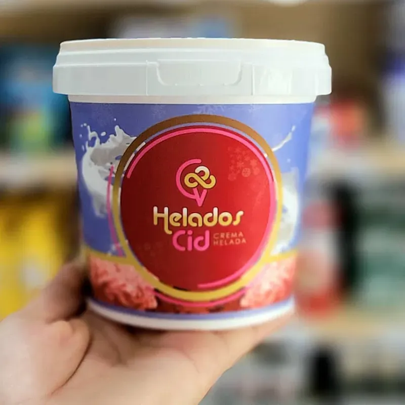 Helado de caramelo. HELADOS CID