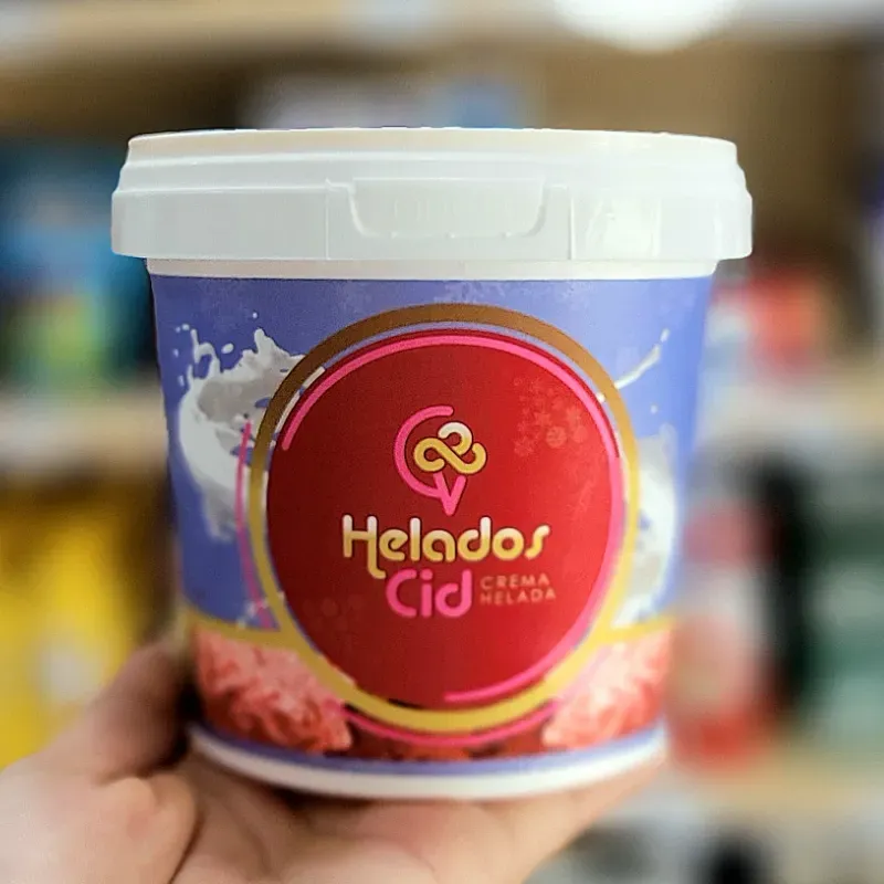 Helado de Mantecado. HELADOS CID 