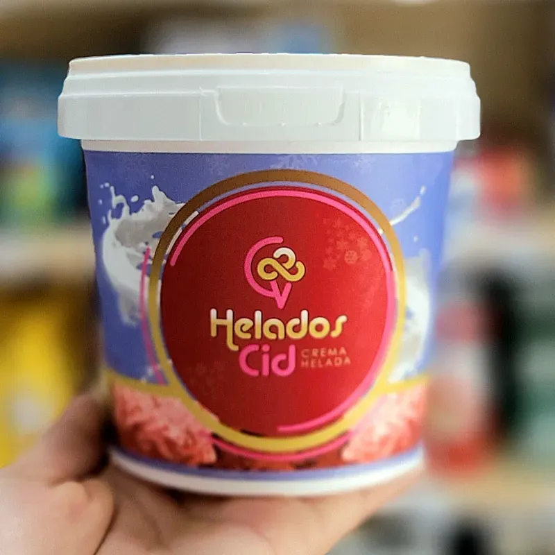 Helado de Naranja piña. HELADOS CID 