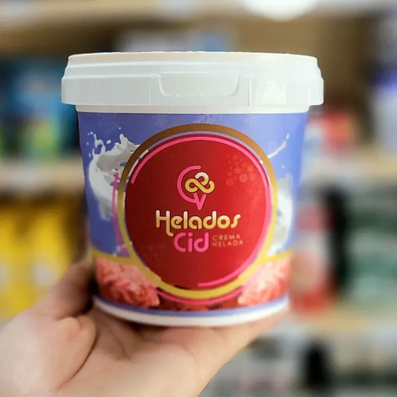 Helado de Rizado de chocolate. HELADOS CID