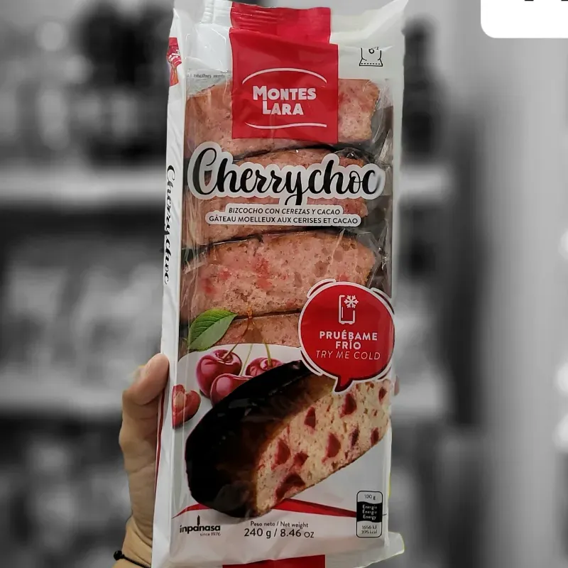 Bizcocho con cereza y cacao MONTES LARA