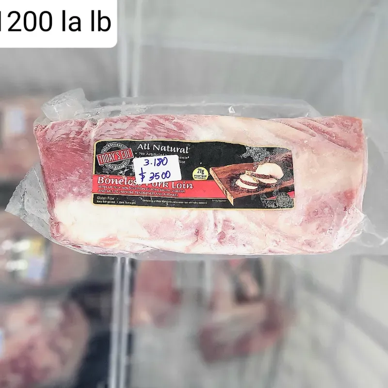 Lomo de cerdo natural. $1100 la libra
