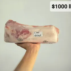Lomo de cerdo natural. $1000 la libra