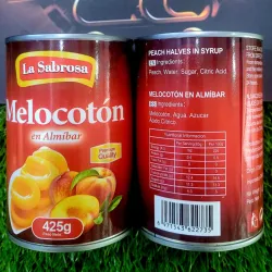 Melocotón  en almíbar.LA SABROSA 