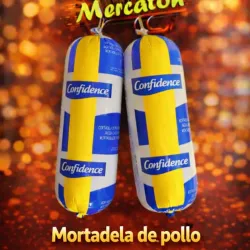 Mortadella de pollo 1kg. CONFIDENCE