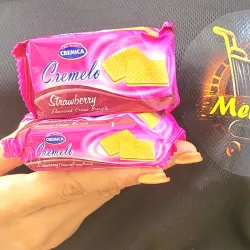 Paquetes de galletas  cremelo de fresa 