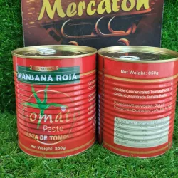 Pasta de tomate.Mansana Roja